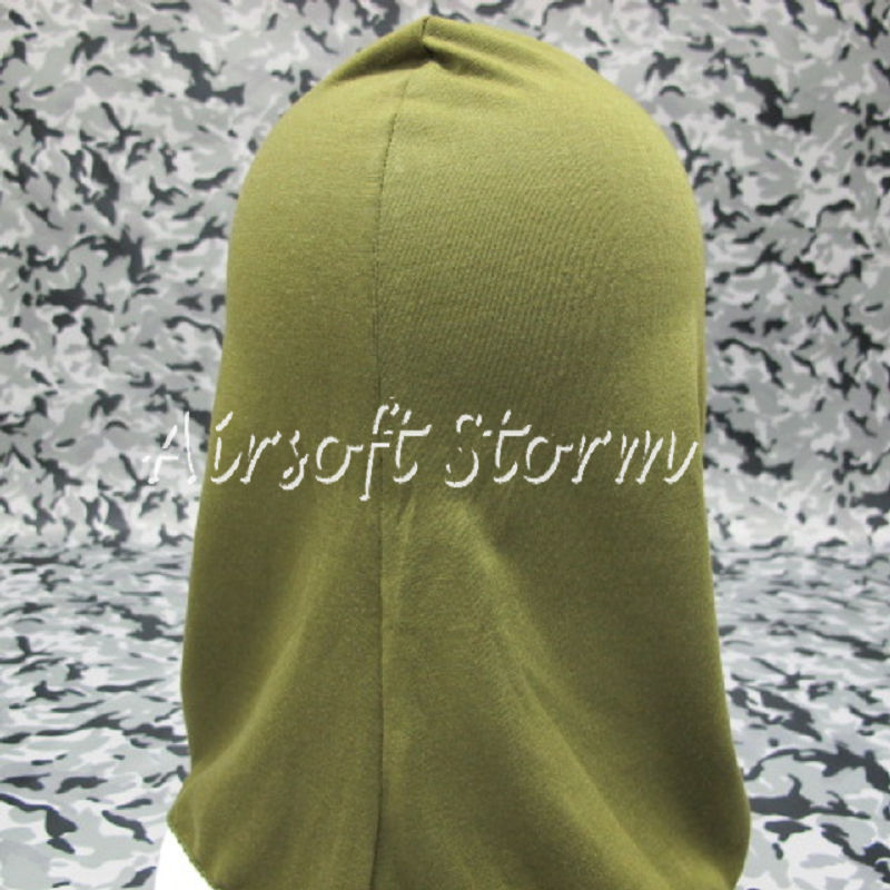 Airsoft SWAT Balaclava Hood 3 Hole Full Head Face Mask Protector Olive Drab OD - Click Image to Close