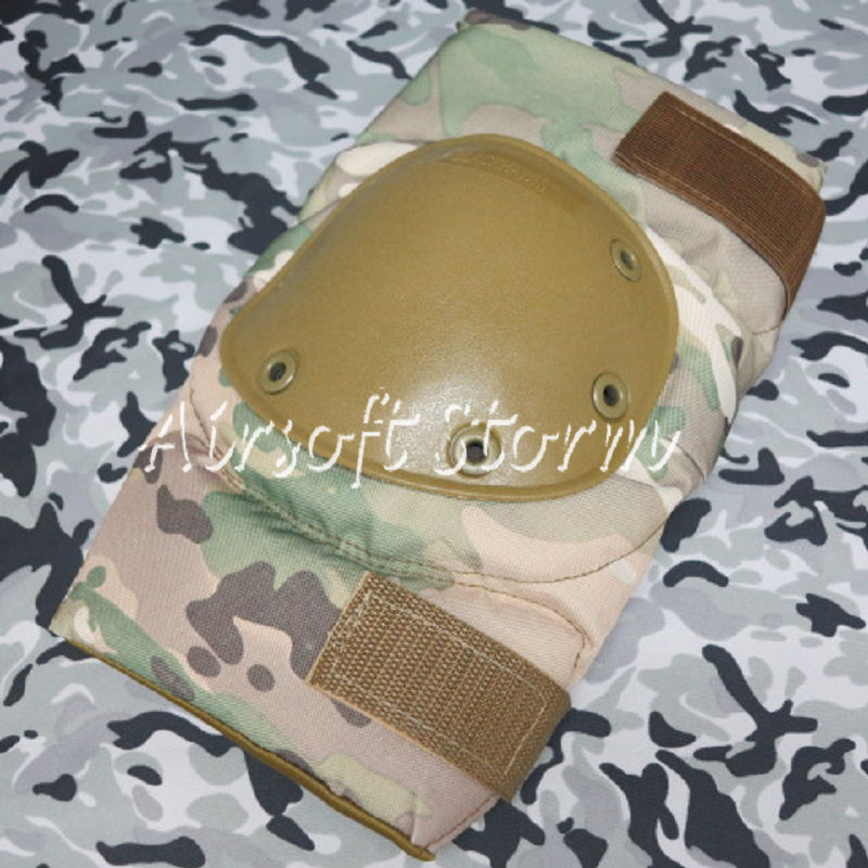 Airsoft Paintball SWAT Tactical Gear Special Force Knee & Elbow Pads Multi Camo - Click Image to Close