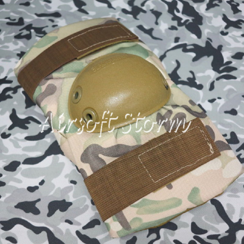 Airsoft Paintball SWAT Tactical Gear Special Force Knee & Elbow Pads Multi Camo - Click Image to Close