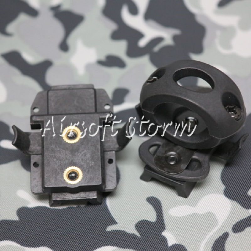 Airsoft SWAT Tactical Gear Flashlight Single Clamp & Surefire X300 Adapter for Helmet Rail