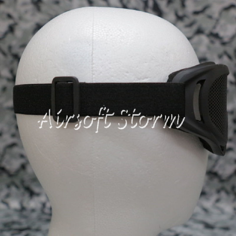 Airsoft Tactical X400 No Fog Metal Mesh Tactical Goggle Black - Click Image to Close