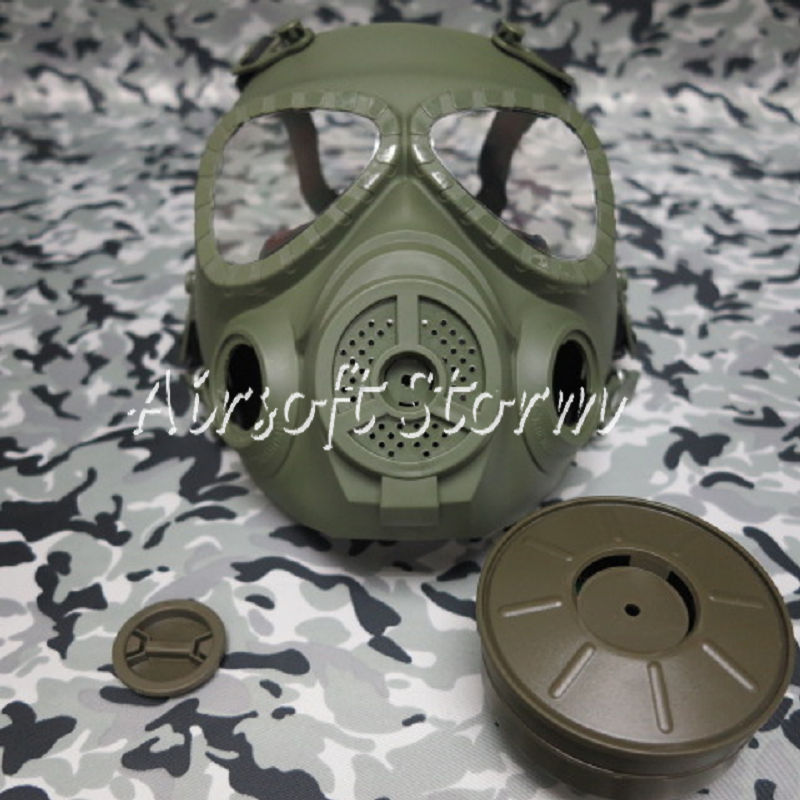 Airsoft Paintball SWAT Tactical Gear M04 Dummy Gas Protection Mask Olive Drab OD - Click Image to Close