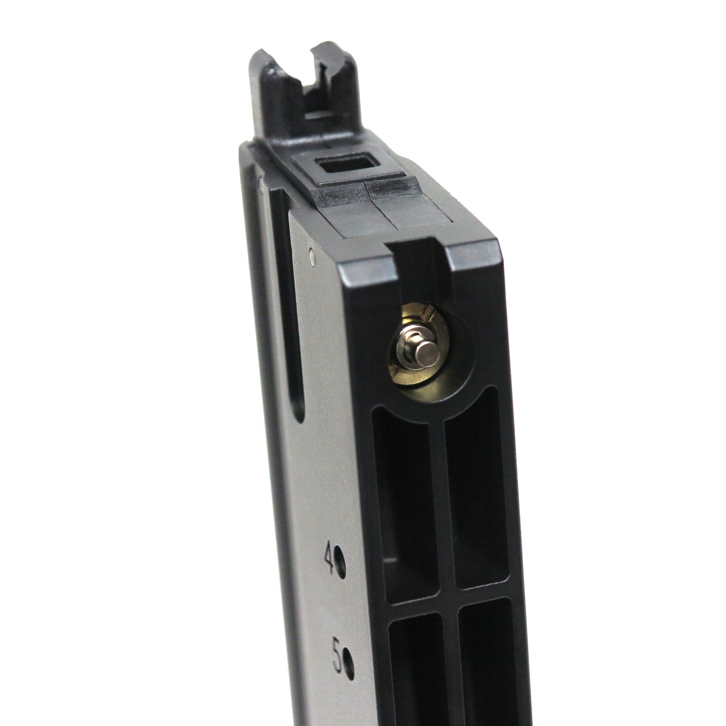 AW Custom 350rd Gas Drum Magazine for Cybergun (by WE) Desert Eagle .50AE & L6 .50AE Airsoft GBB (Red / Black)