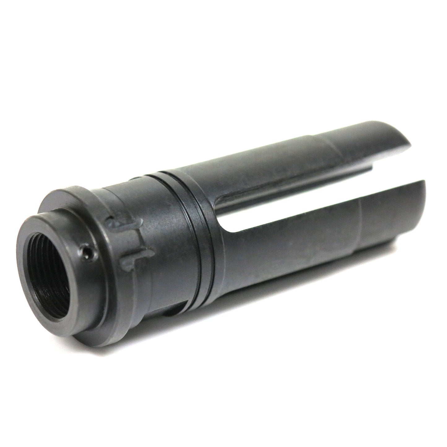 5KU Mini Silencer Version 2 with 4-Prong Flash Hider for Airsoft AEG GBB (-14mm CCW / Black)