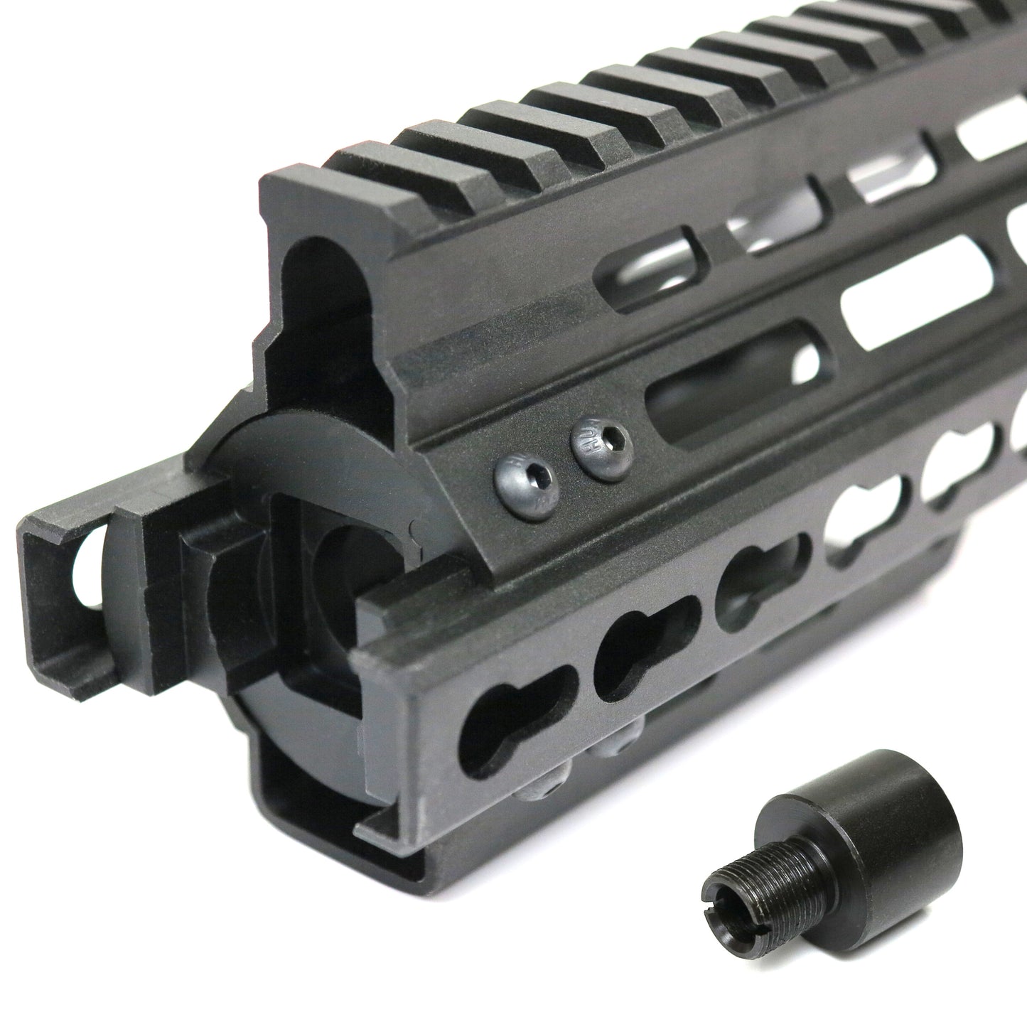 Battleaxe KeyMod Rail Handguard for CYMA, Tokyo Marui P90 Airsoft AEG (Black)